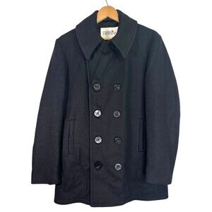 Vintage Fox Knapp Navy Sailor Pea Coat Men's 36